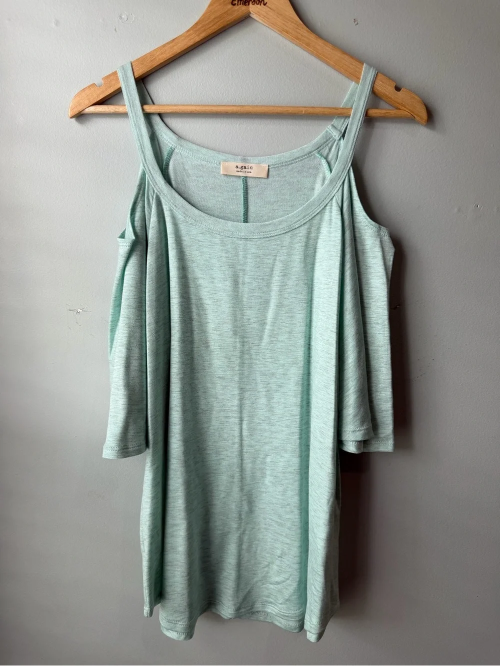 A.gain Cold-Shoulder Plus Size Top Size L - Picture 2 of 6